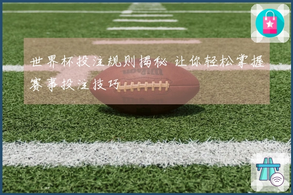 世界杯投注规则揭秘 让你轻松掌握赛事投注技巧